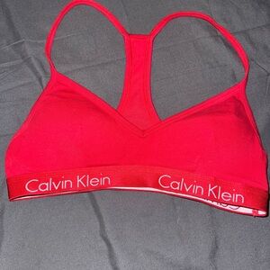 Calvin Klein Women's Red Bralette